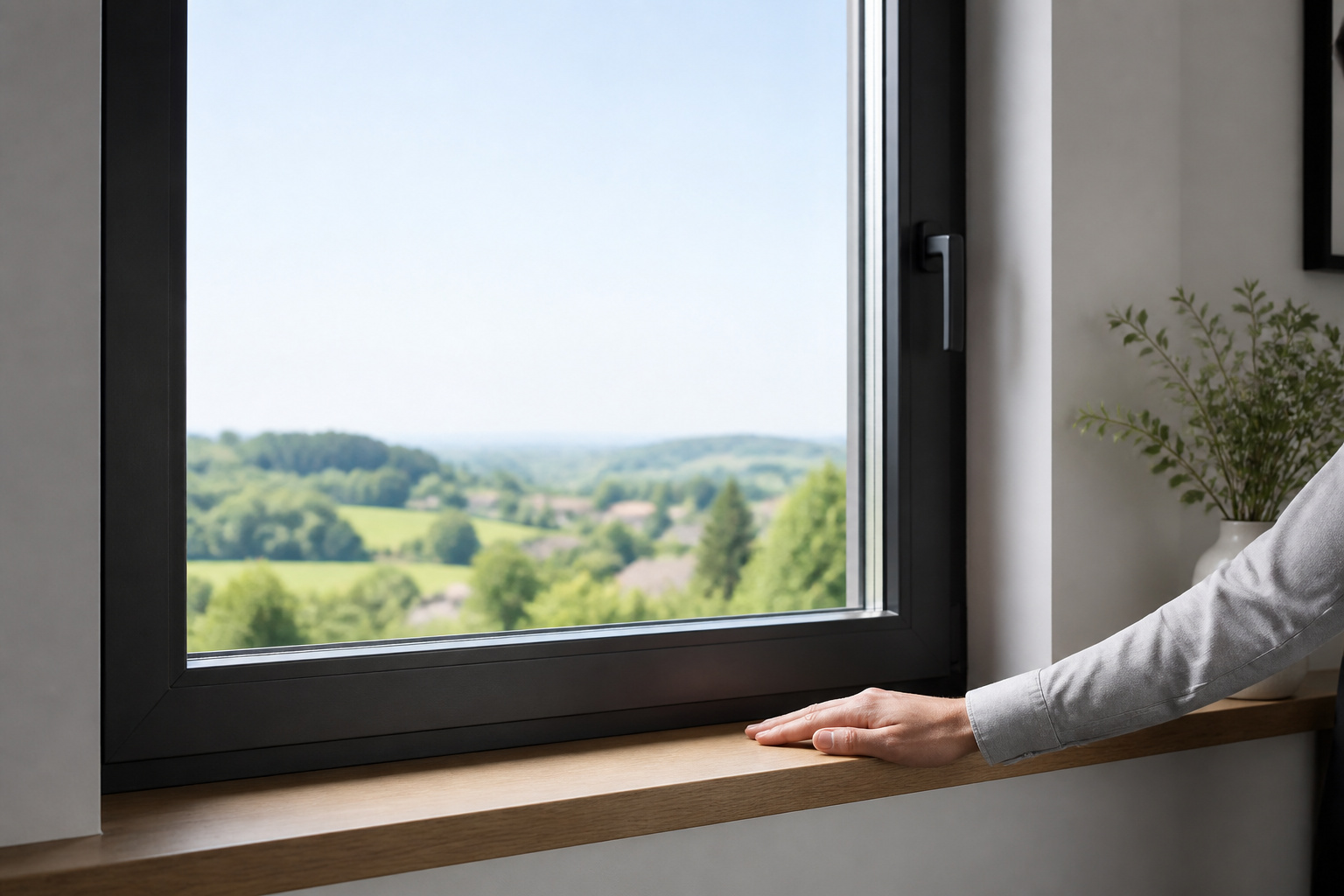Fenetre moderne avec vue panoramique
