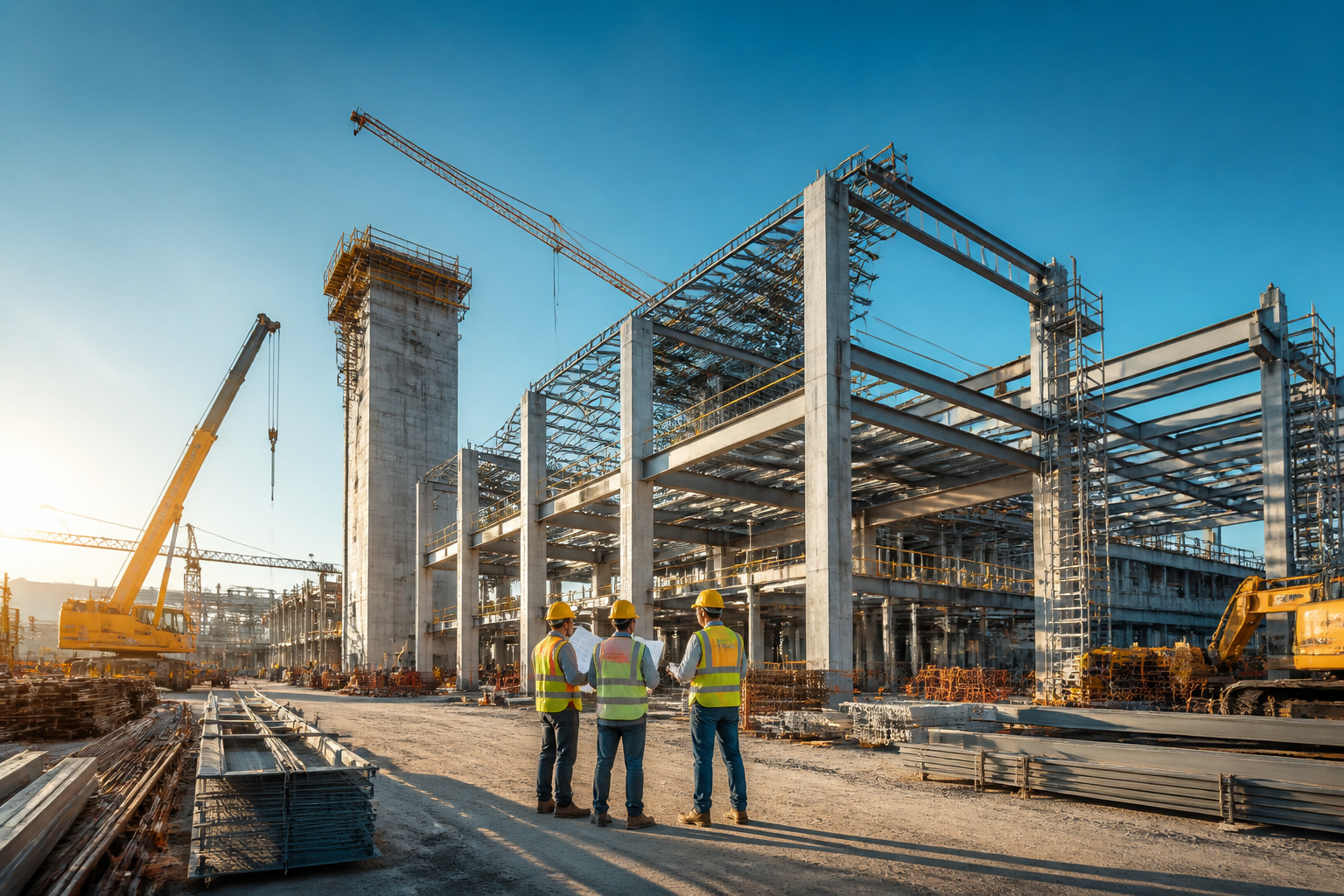 Chantier de construction moderne